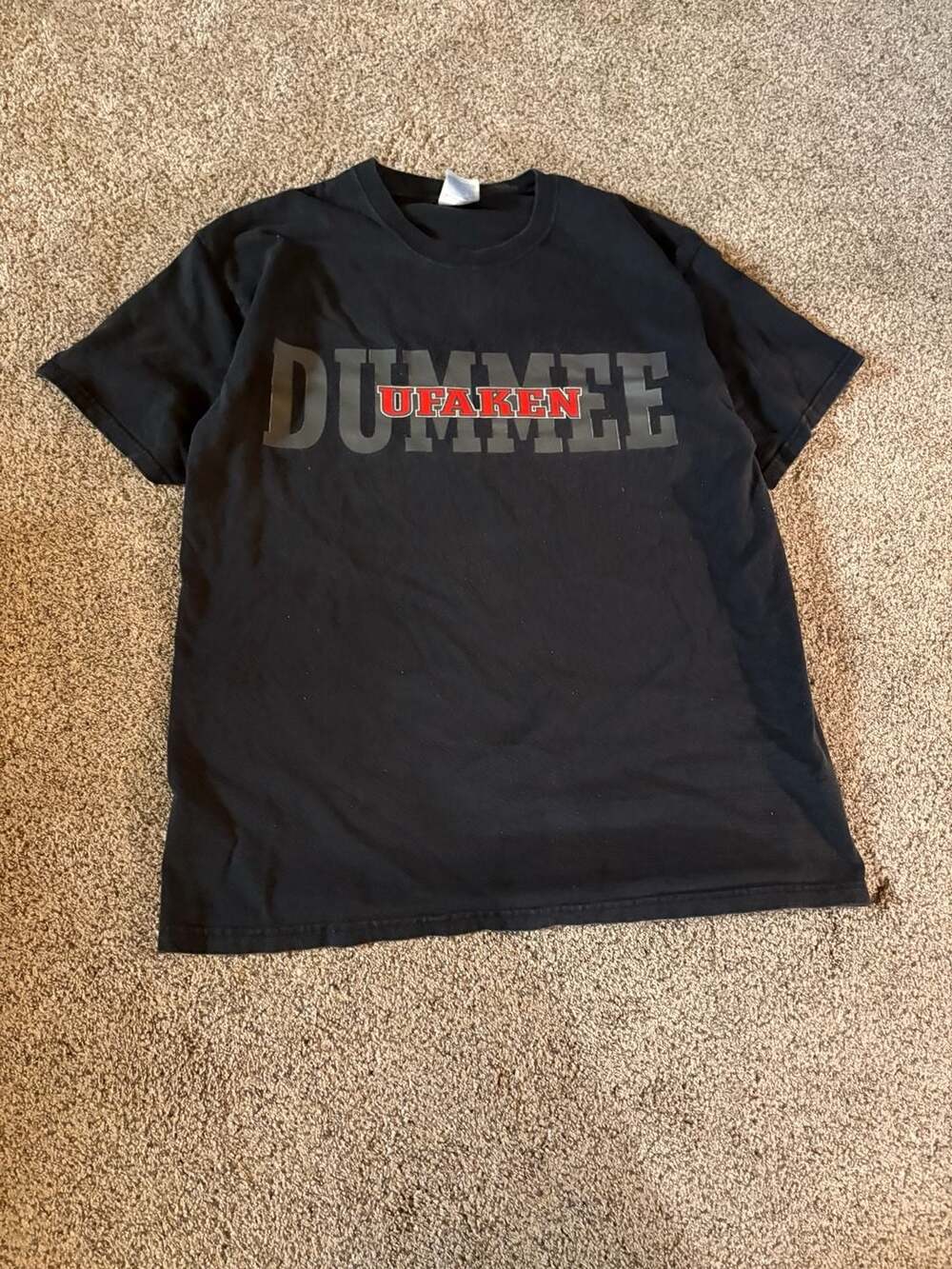 Moke Action Hawaii Graphic T-Shirt 'Dummee Ufaken' Black Size Large
